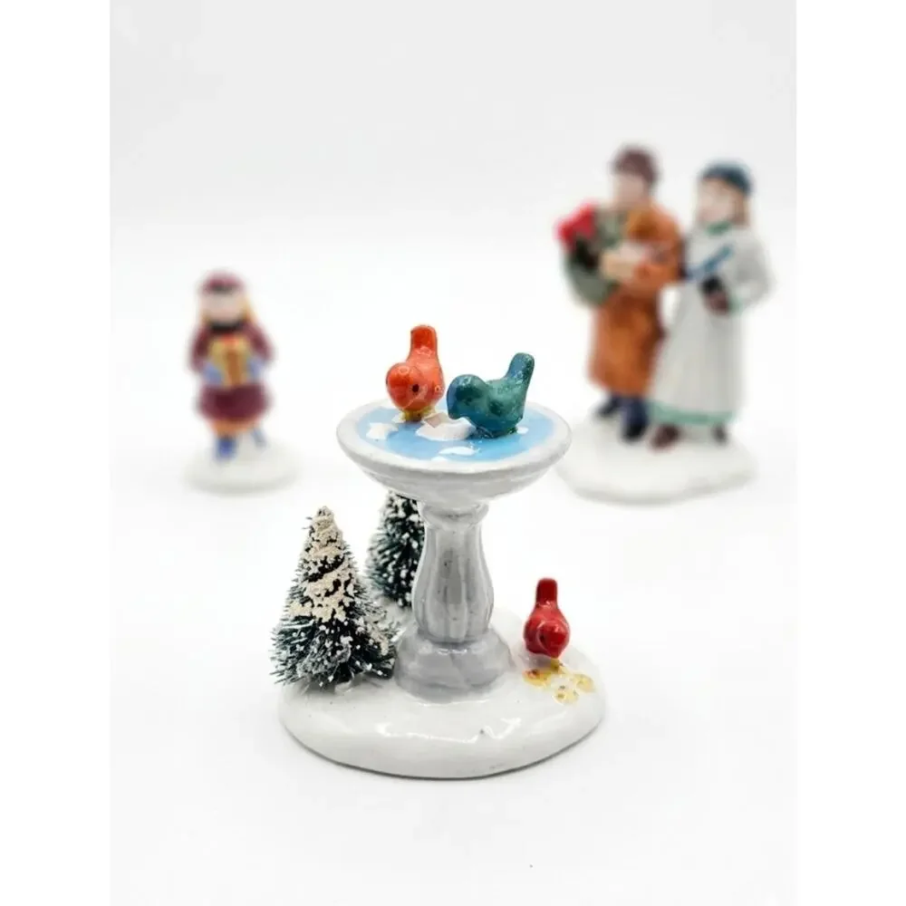 Department 56 Snow Village Figurine s Feeding The Birds